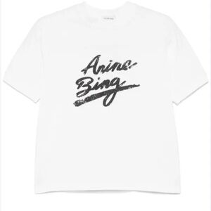 NEW NWT Anine Bing Jaylin Signature T-shirt